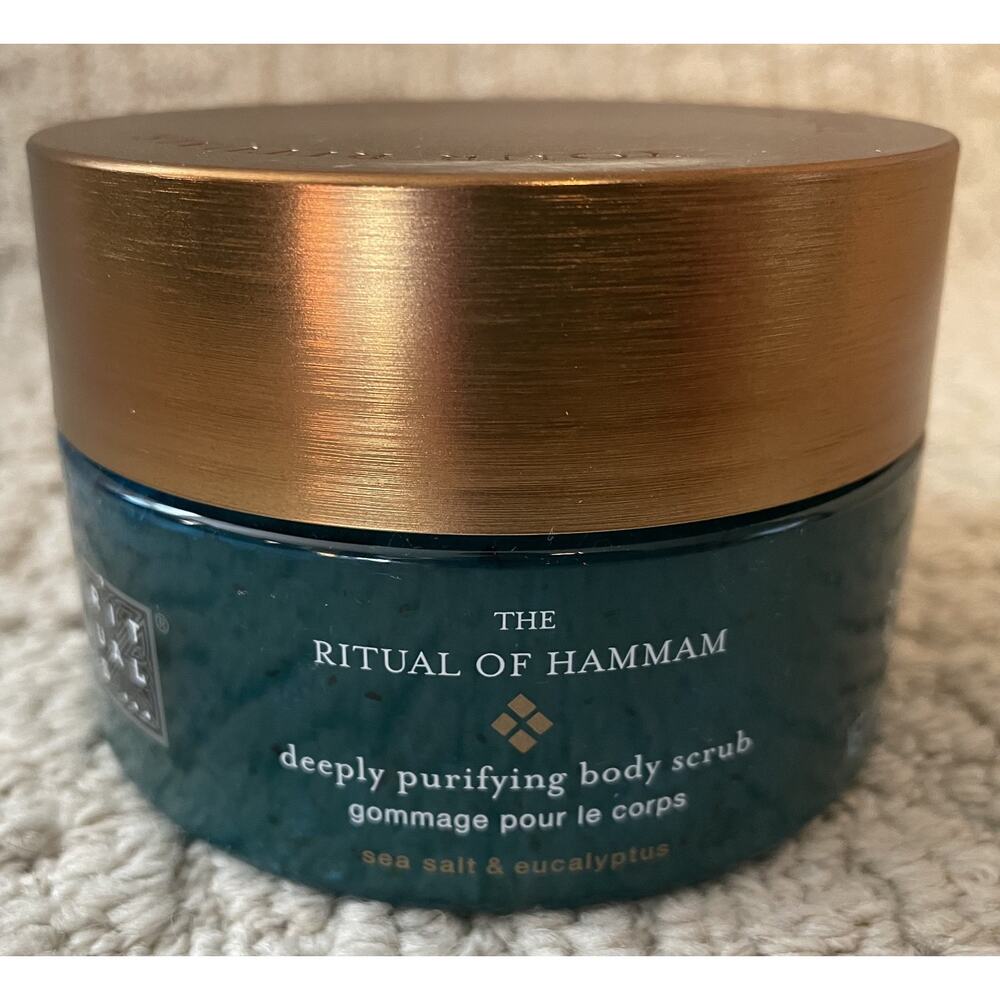 Rituals Ritual of Hammam NEW NIP Body Scrub Cream Eucalyptus Argan Oil Full Size